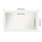 Craftsman White Non-Beveled Custom Framed Bathroom Vanity Wall Mirror